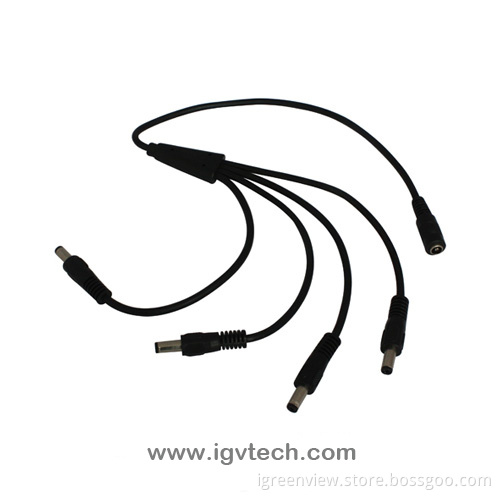 1 To 4 Way Dc Power Splitter Cable For Cameras